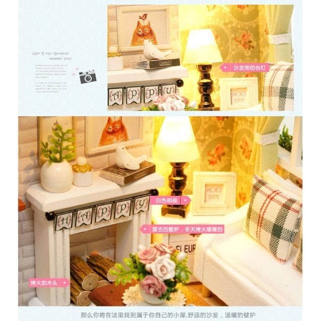 大旺小舖:DIY小屋美好歲月  袖珍屋娃娃屋材料包 生日結婚母親節情人節聖誕交換禮物 實體店面