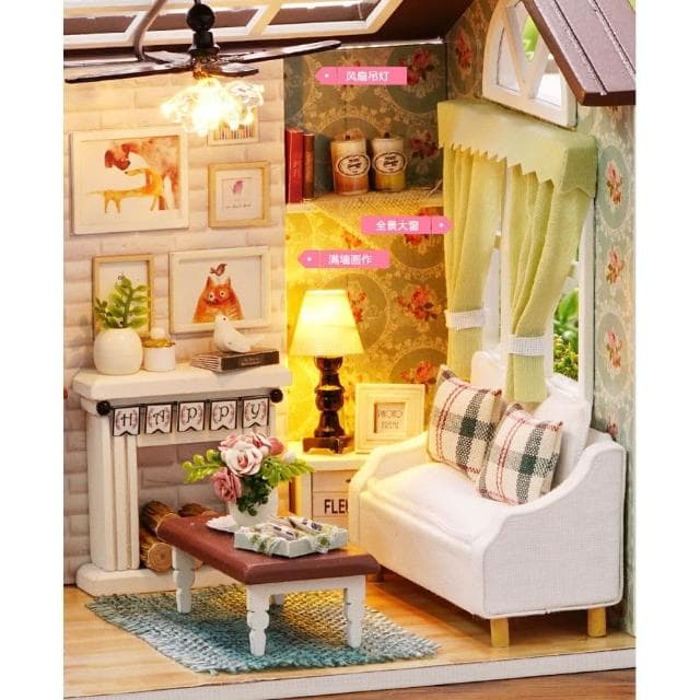 大旺小舖:DIY小屋美好歲月  袖珍屋娃娃屋材料包 生日結婚母親節情人節聖誕交換禮物 實體店面