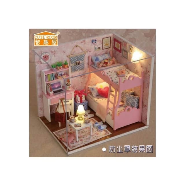 大旺小舖:DIY小屋袖珍屋娃娃屋小屋材料包花樣年華 生日結婚母親節情人節聖誕交換禮物 實體店面