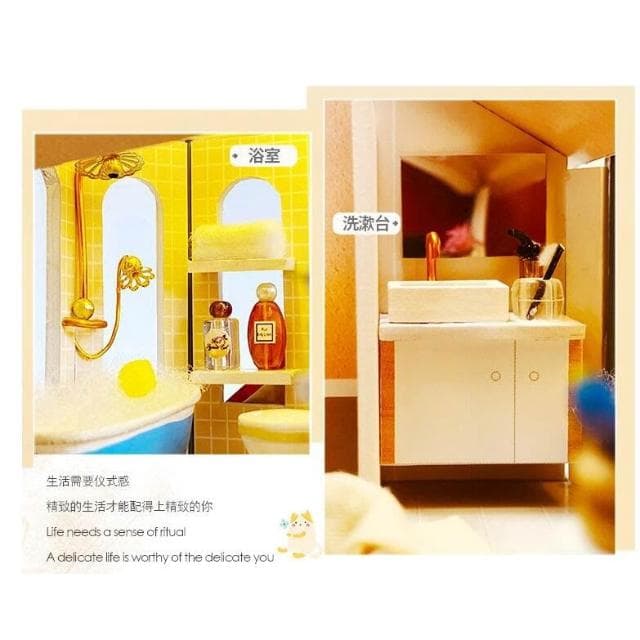 大旺小舖: diy袖珍娃娃屋材料包琉璃時光 生日結婚母親節情人節聖誕交換禮物 實體店面