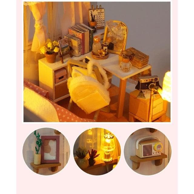 大旺小舖:DIY小屋伴我同行(女生款) 袖珍屋娃娃屋材料包 生日結婚母親節情人節聖誕交換禮物 實體店面