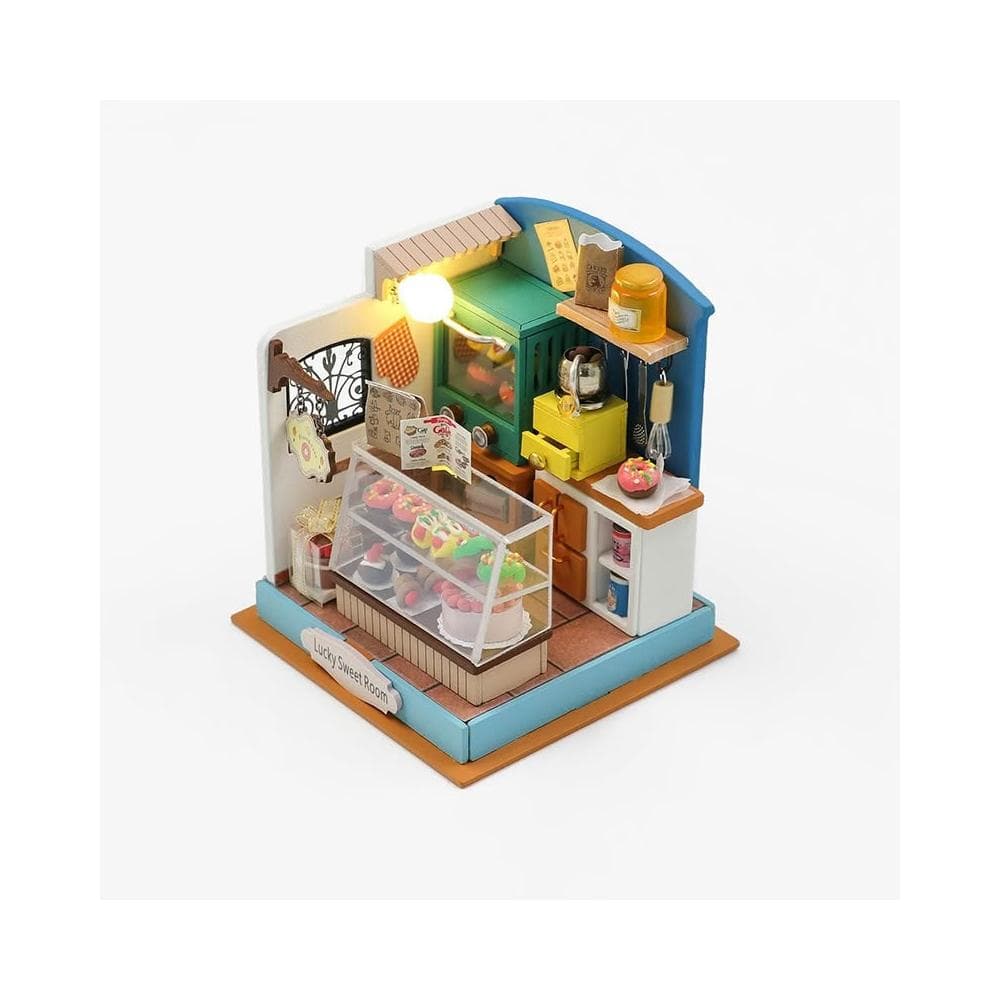 大旺小舖:DIY小屋幸運甜室 袖珍屋娃娃屋材料包 生日結婚母親節情人節聖誕交換禮物 實體店面