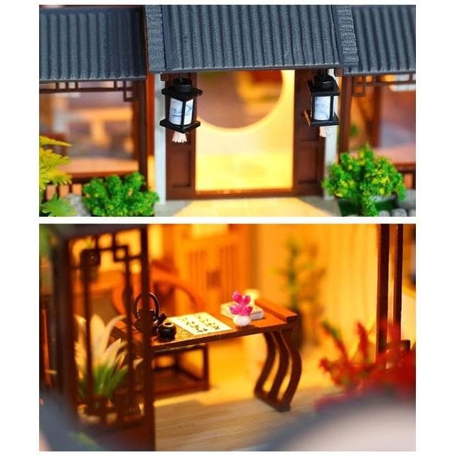 大旺小舖:台北現貨DIY小屋江南古鎮 袖珍屋娃娃屋材料包 生日結婚母親節情人節聖誕交換禮物 實體店面