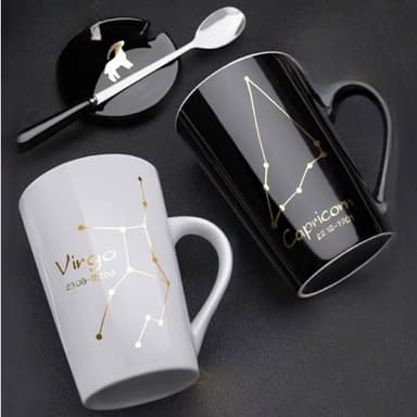 星座陶瓷馬克杯  星座杯 情侶馬克杯 情人禮物 紀念禮物 週年紀念 情人節 陶瓷杯 個性馬克杯 生日禮物 馬克杯