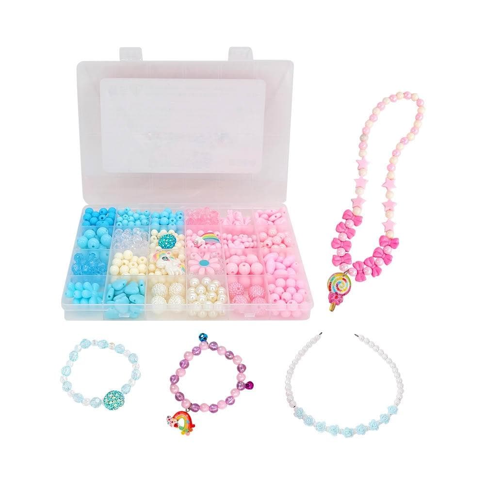【雪倫小舖】DIY兒童益智串珠玩具 兒童手鍊項鍊玩具 女孩禮物 公主配件手做玩具