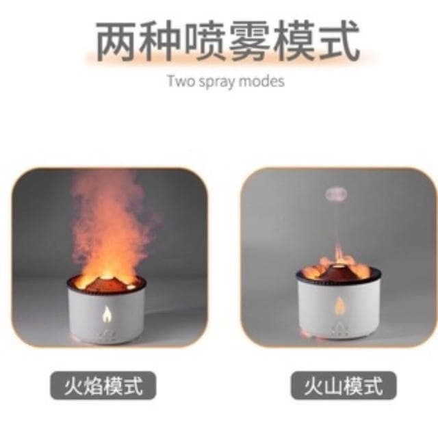 🍁娘小娘精選好貨🔥超聲波香薰機 兩種噴霧類型 大容量加濕器 火山造型設計 生日禮物 高頻超聲波霧化 舒緩噴霧 節日禮物