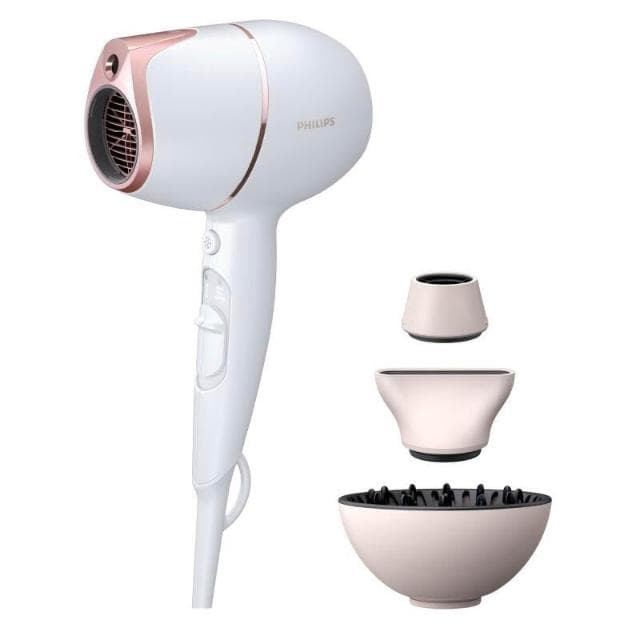 【Philips 飛利浦】PHILIPS飛利浦 頂級Adele AI智能溫控輕量護髮吹風機 BHD628