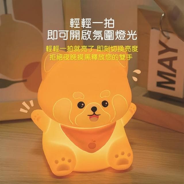 Cstar 創意小浣熊夜燈 LD78 聖誕禮物 小夜燈 交換禮物 可愛小夜燈