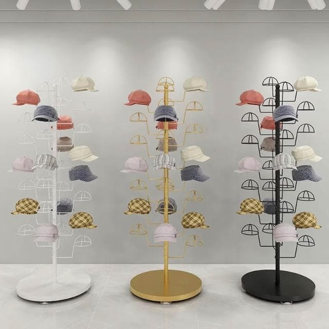 服装饰品店帽子展示架落地儿童母婴挂帽托多层摆放移动收纳置物架