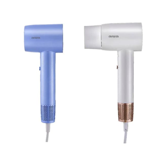 【AIWA 愛華】高速負離子吹風機AHSD-2062 白/藍色 整機僅重500g 冷熱風循環模式