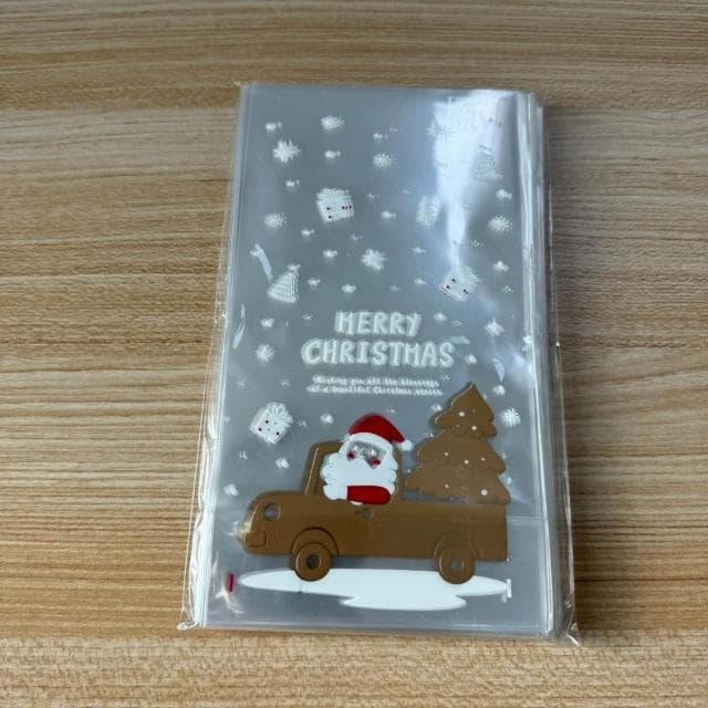 嚴選SHOP 台灣製 100入 聖誕節立體袋 無自黏 聖誕禮物袋 耶誕節包裝袋 禮品袋 餅乾袋 opp袋 X214