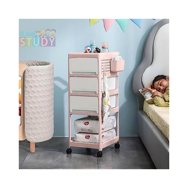 寶寶用品置物架 小推車 寶寶落地多層 床頭零食置物收納架 環保寶寶推車 兒童推車層架 儲物架 需組裝 周歲禮 彌月禮