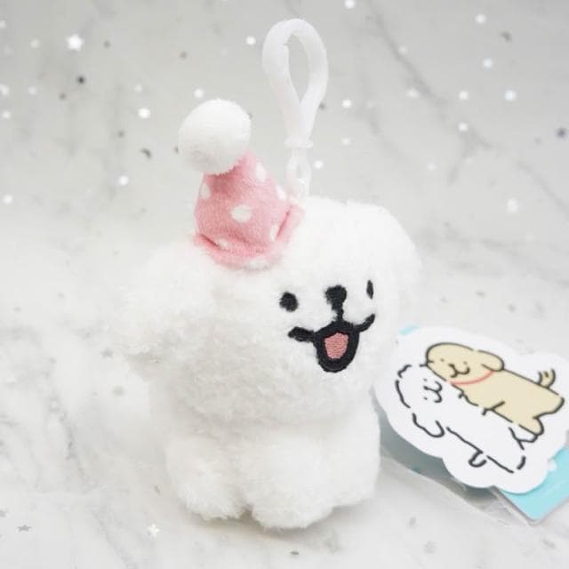 𝗣𝗲𝗻𝗻𝘆 𝗦𝘁𝘂𝗱𝗶𝗼韓國Maltese線條小狗生日帽吊飾✔️掛飾 娃娃 鑰匙圈 布偶 生日禮物