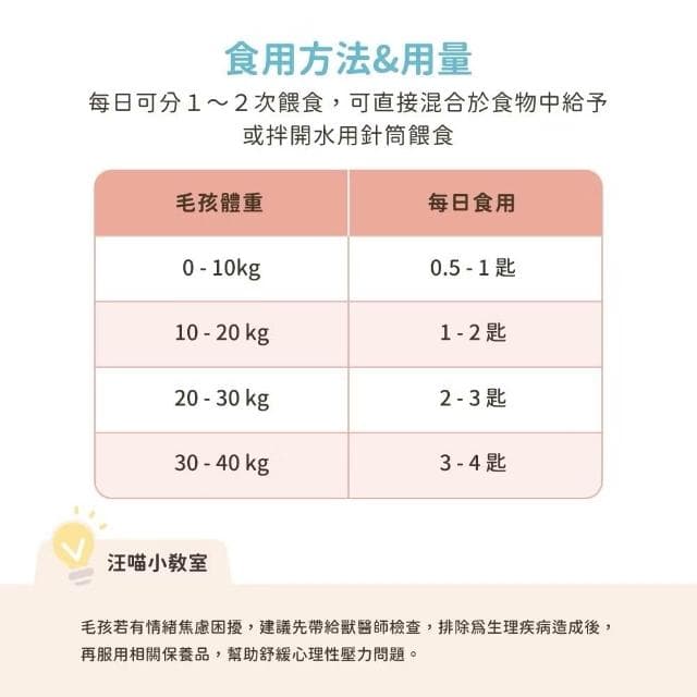【汪喵星球】情緒好放鬆保養粉 30G(放鬆心情 減緩壓力 貓咪保健品 貓咪保養品)