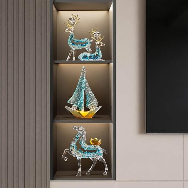 一帆風順帆船擺件酒櫃裝飾客廳電視櫃輕奢高檔辦公室開業喬遷禮物