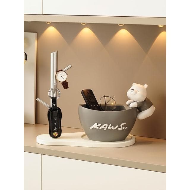 元寶入戶鞋櫃玄關鑰匙置物架收納擺件門口客廳家居裝飾品喬遷禮品