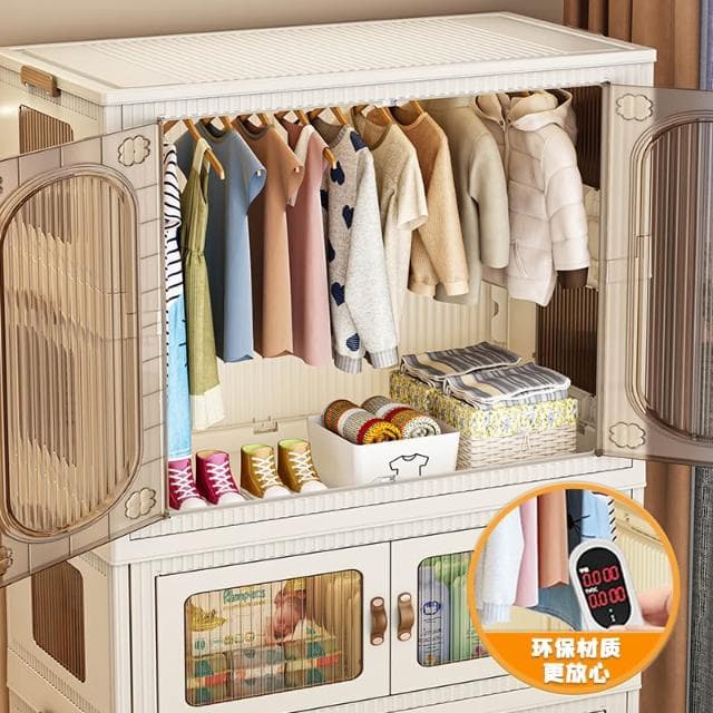 免安裝寶寶衣櫃兒童衣服整理箱嬰兒小衣櫥塑膠家用簡易儲物收鄭之