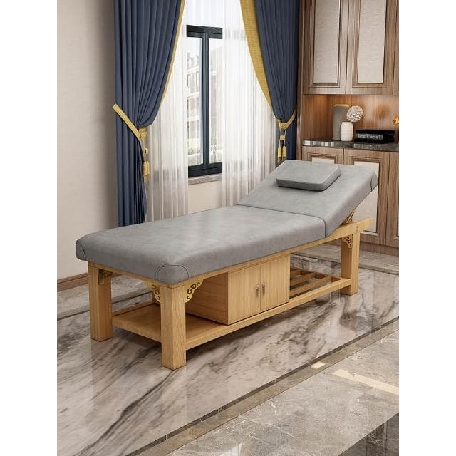 實木美容床按摩床美容院專用推拿家用理療帶洞紋繡床采耳床火療床