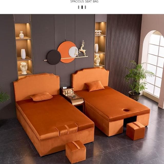 新款泰式按摩spa床中醫推拿踩背床美容院床足浴采耳床