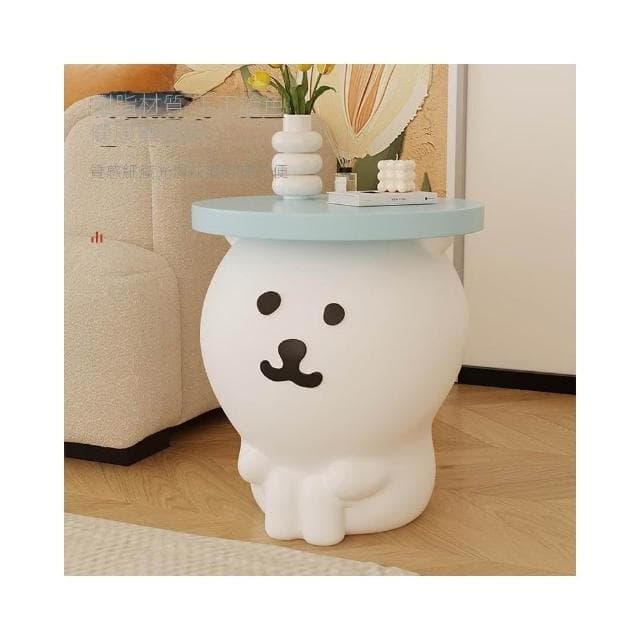 自嘲熊卡通茶几客廳擺件落地公仔沙發邊幾創意床頭櫃可愛喬遷禮物