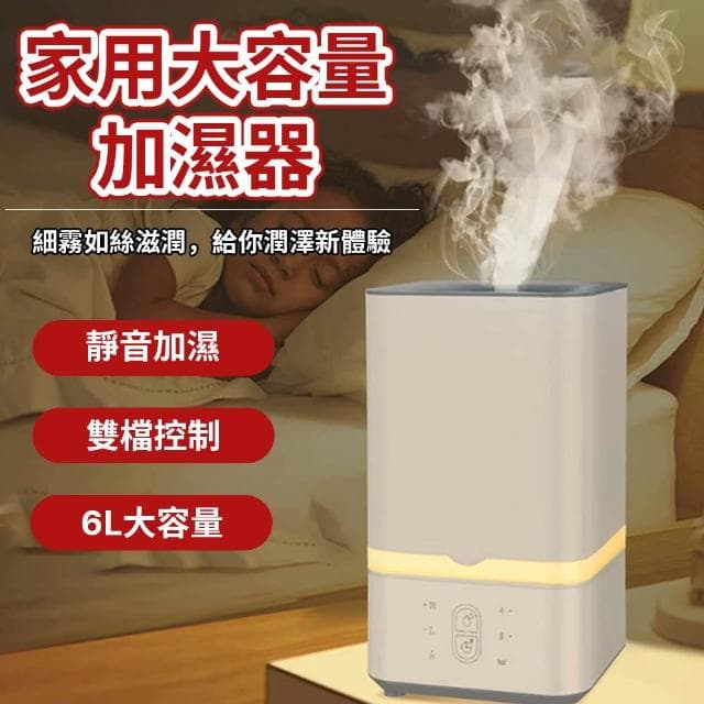 【Felsted 菲仕德】加濕器 加濕機 薰香機 香氛機 小型加濕器 空氣加濕器 6L大容量 净化空气機 補水空氣凈化器