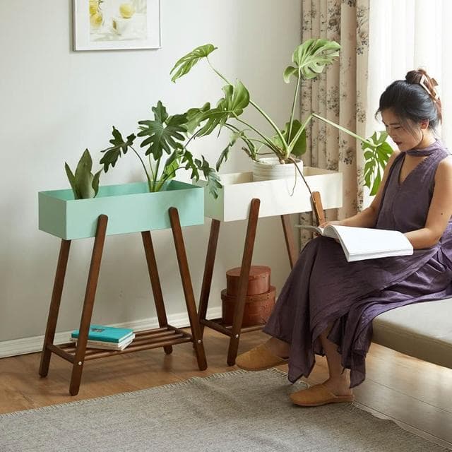 花架落地室內日式客廳花盆托架陽臺植物擺放置物架綠蘿盆栽花架子