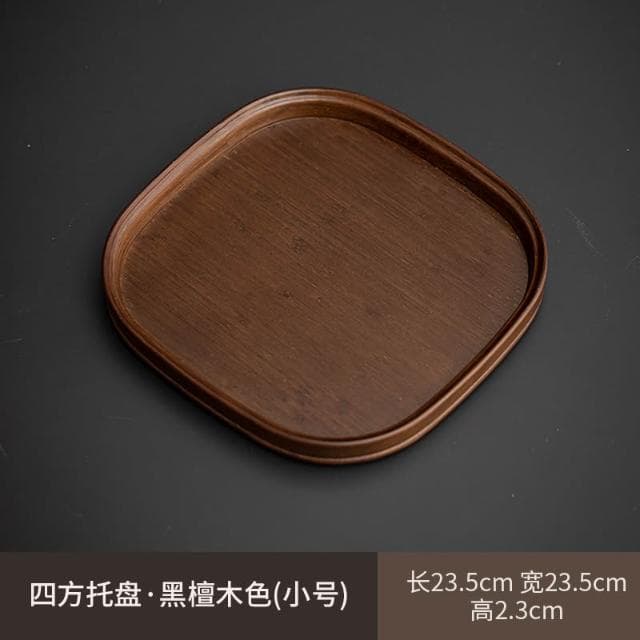 竹制託盤新中式茶道配件茶臺茶臺功夫茶具竹茶海簡約幹泡臺託盤