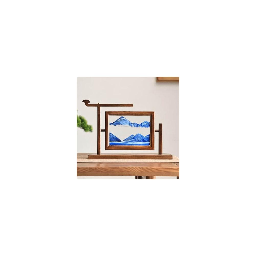 手工製作精細 異麗新中式實木沙漏流沙畫擺件辦公室客廳高級感裝飾品喬遷禮物
