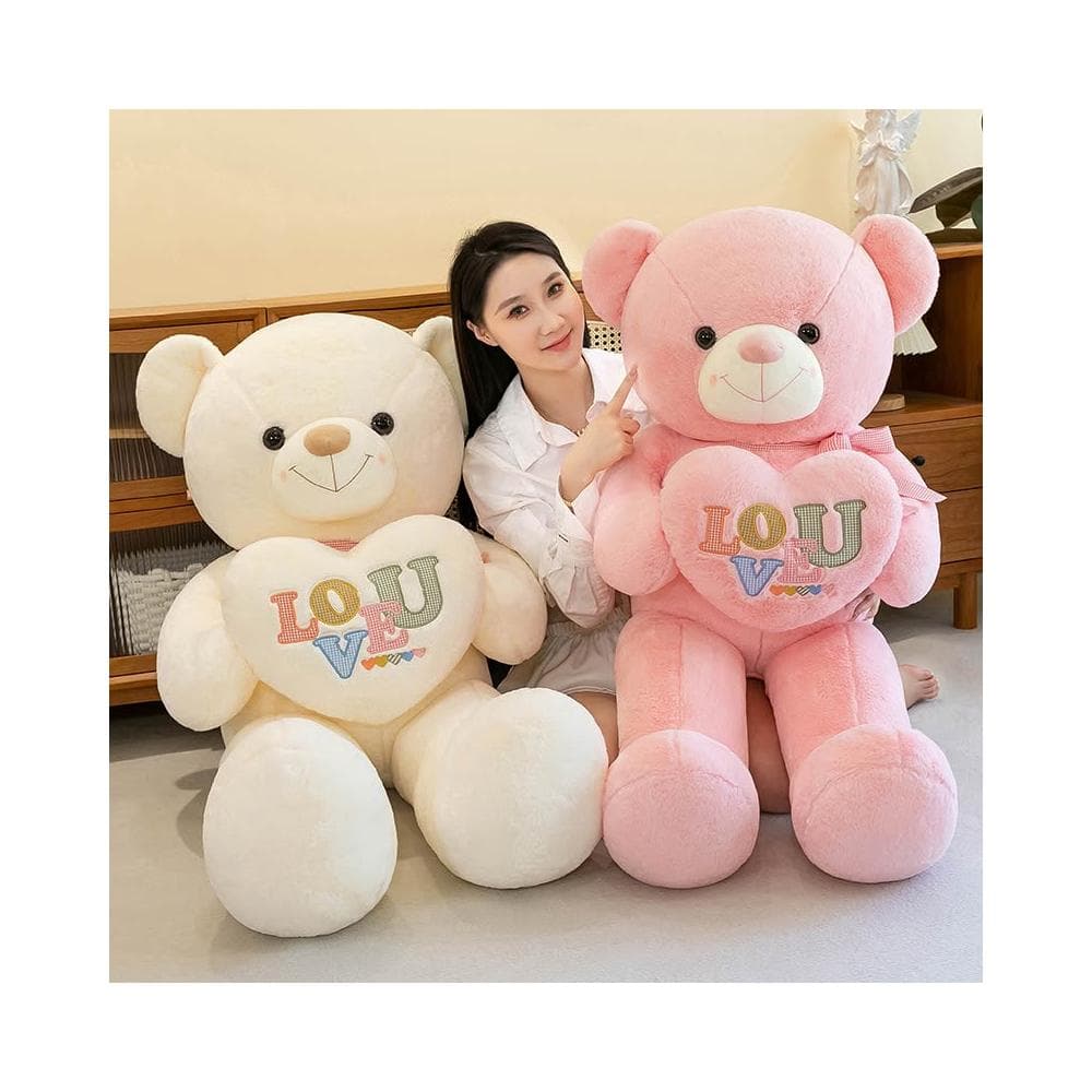 LOVE愛心大熊公仔大號毛絨玩具抱抱熊娃娃送女友情人節禮物批發