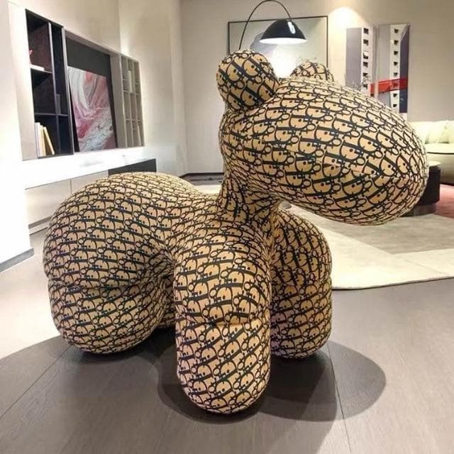 喬遷新居禮物網紅小馬椅創意動物座椅羊駝兒童坐凳客廳擺件裝飾品