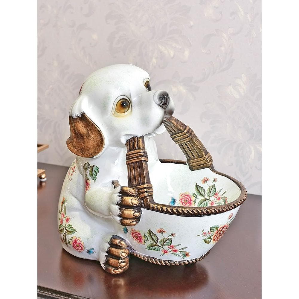 招財狗狗鑰匙收納玄關擺件家居飾品門口美式客廳裝飾擺設喬遷禮物