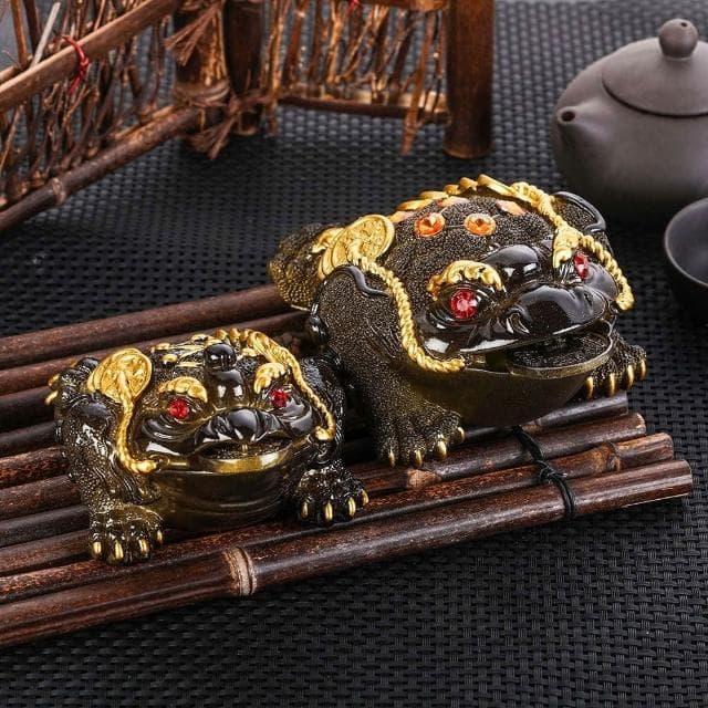 Jimi 集米 變色招財金蟾茶寵 可養蟾蜍個性製品茶檯茶寵擺件 精品茶具 茶寵
