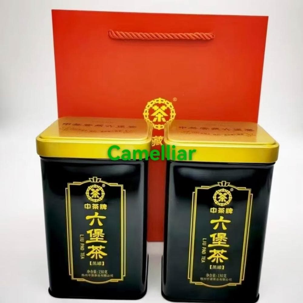 Camelliar中茶 六堡茶 黑 罐裝 150g2021 特級 2018年陳化 窖藏 陳年黑茶 葉散茶 廣西梧州 中糧