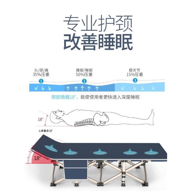 折疊床單人床辦公室午休床午睡神器便攜家用簡易陪護床躺椅行軍床