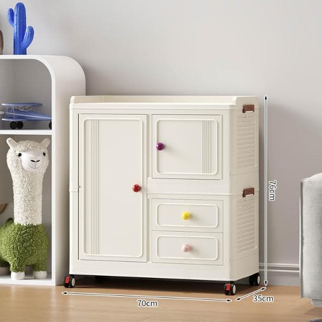 兒童衣櫃寶寶衣服收納櫃嬰兒小衣櫥家用大容量櫃子置物零食儲物櫃