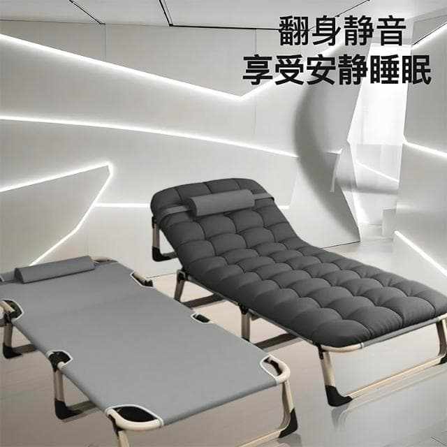 折疊床單人辦公室簡易床行軍床陪護坐躺兩用便攜躺椅折疊午休睡椅