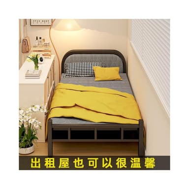 折疊床單人家用簡易床1.2米午休床成人出租屋辦公室硬板鐵床陪護