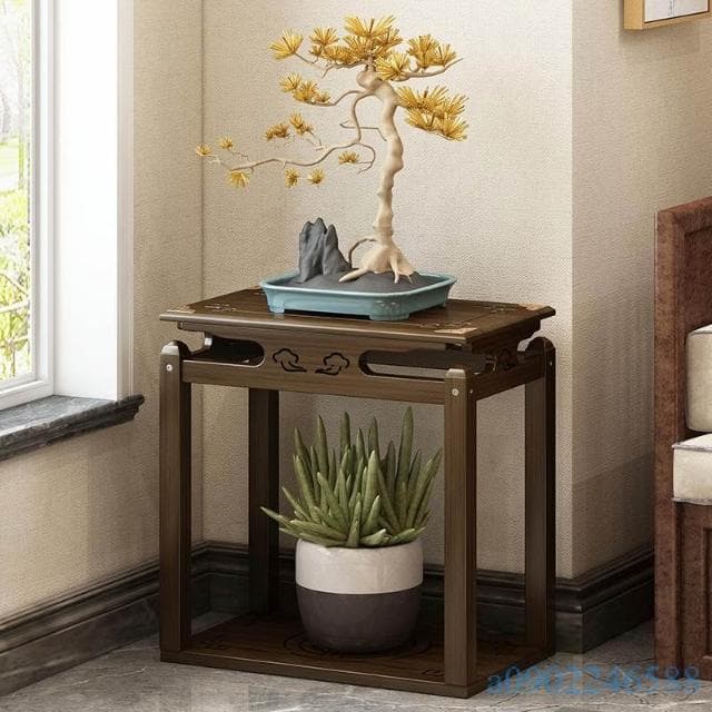 附發票~ 盆栽架 植物架 花盆托架家用 花架落地式 陽台實木高端客廳仿古新中式多肉室內室外