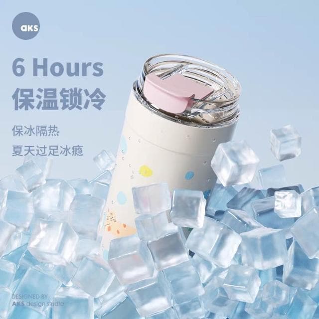 「現貨免運」咖啡環保杯保溫咖啡杯保溫杯直飲杯隨手杯冰霸杯吸管杯保冰杯情侶杯女生生日交換禮物