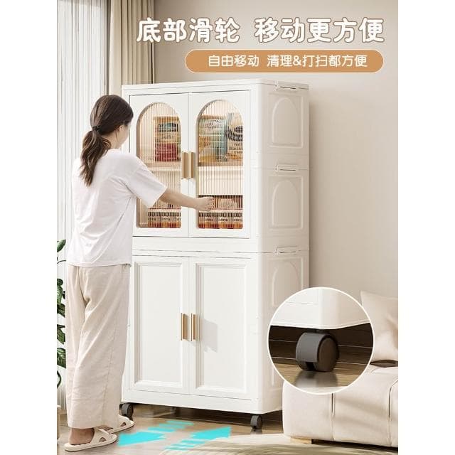 收納櫃 抽屜櫃 儲物櫃 置物櫃 兒童衣櫃免安裝寶寶嬰兒衣服掛衣式收納櫃卧室簡易塑料儲物櫃家用
