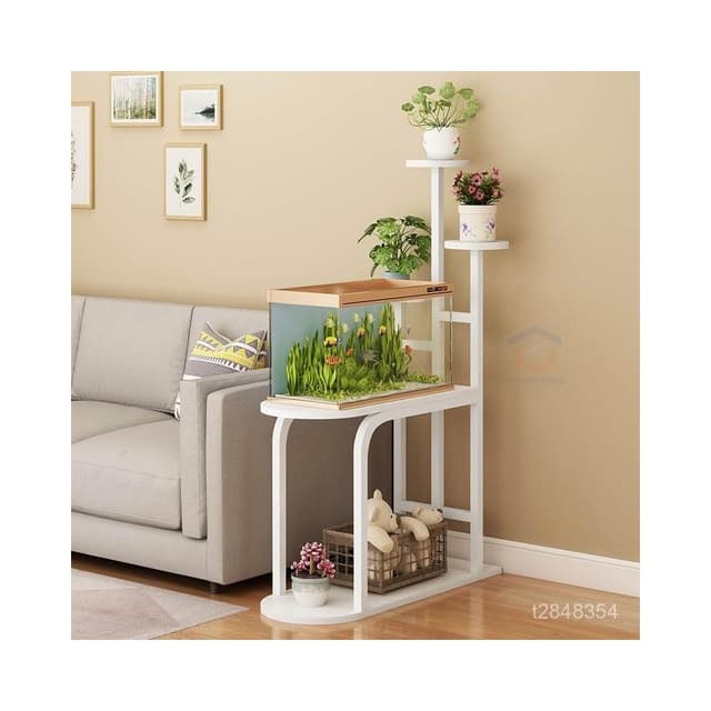 🔥免運🔥多層花架北歐落地花架客廳沙發邊幾鐵藝裝飾架置物架邊櫃 花架 盆栽架 陽臺花架 植物架 落地花架 多層折疊花架