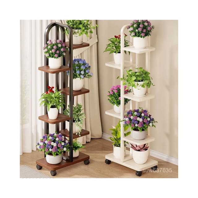 免運含稅😊客廳落地式花架置物架植物架綠蘿擺放架陽臺盆栽架簡約多肉花盆架 花架