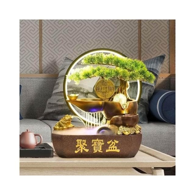  聚寶盆 金蟾招財流水盆 流水聚寶盆 流水擺件 招財擺飾 開運 風水招財流水組 風水擺件 開幕送禮 入厝禮物