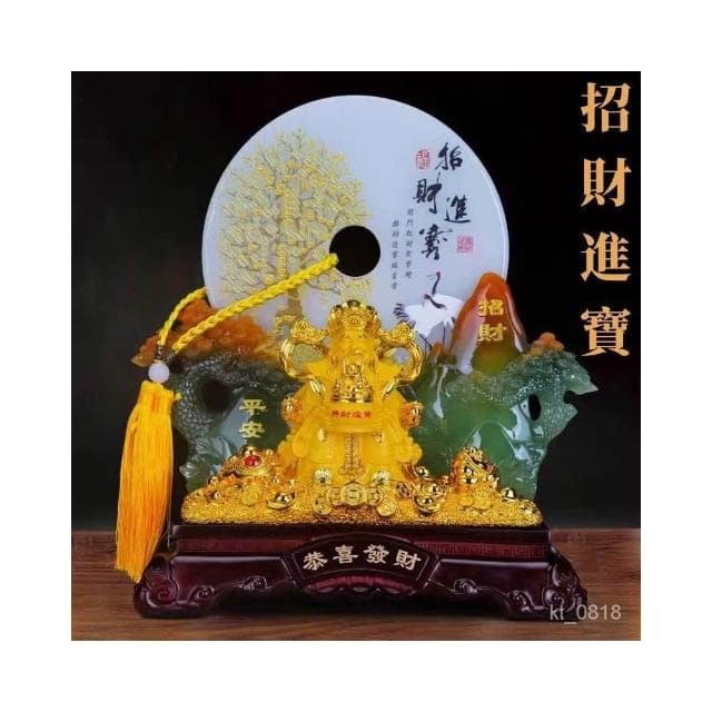 招財龍 金蟾 財神爺 平安扣擺件 招財擺飾 家居擺飾 客廳 玄關擺飾  入厝禮物 禮物 開幕送禮