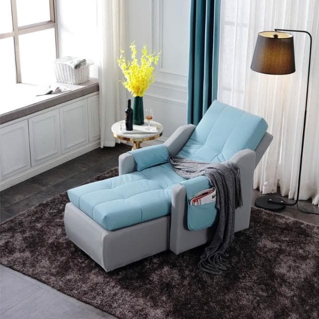 📜開立發票📜 電動沙發躺椅 懶人沙發椅 單人按摩椅 小戶型家用休閑躺椅 會所休閑按摩椅 科技布藝按摩椅