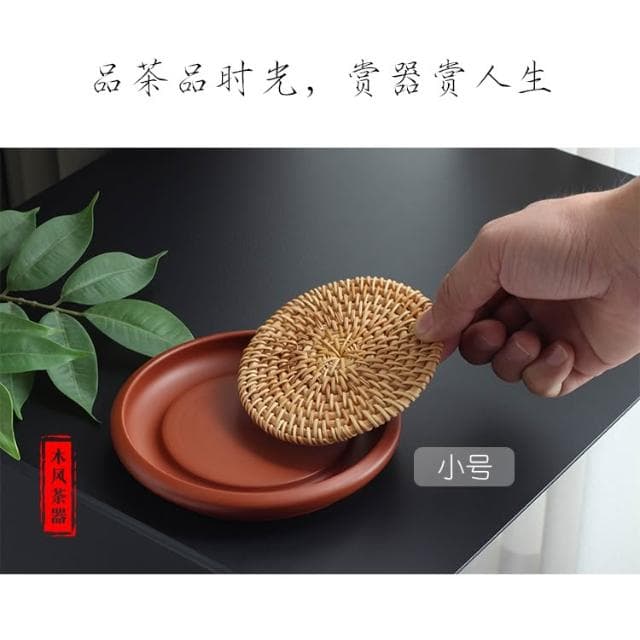 朱泥壺承盤紫砂壺墊幹泡臺淋壺老式茶壺底座養壺盤子潮州工夫茶具