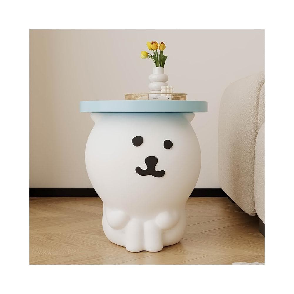 自嘲熊卡通茶几客廳擺件落地公仔沙發邊幾創意床頭櫃可愛喬遷禮物