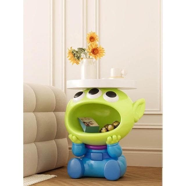 呆萌三眼仔客廳茶几落地擺件床頭沙發邊幾裝飾品收納喬遷新居禮物