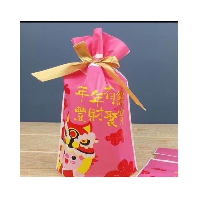 嚴選 年節束口袋 聖誕節糖果袋 新年包裝袋 招財貓束口袋 巧克力袋 耶誕節 過年 福袋禮物袋