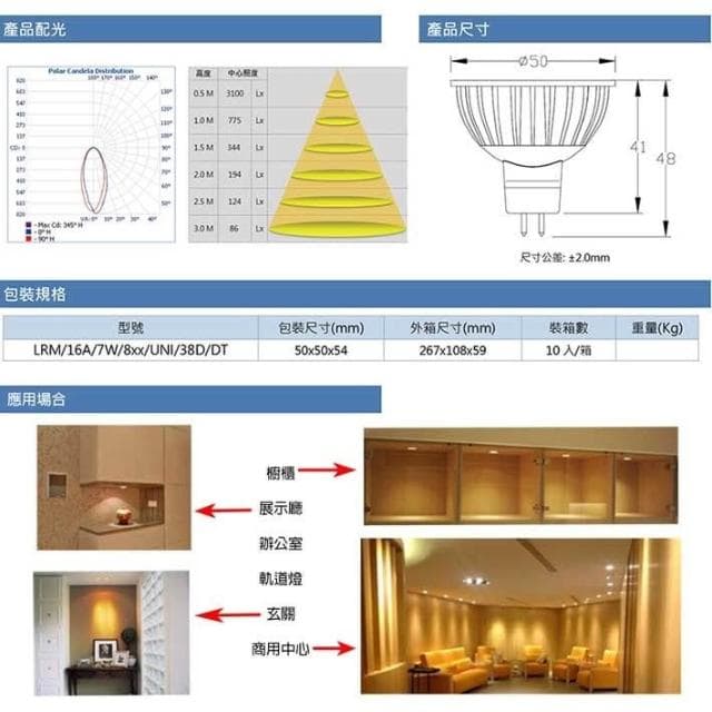 【Everlight 億光】億光 LED MR16  7W 免安 白光 黃光 杯燈 燈泡 投射 高亮度 燈具 崁燈 免驅動 MR16 LED杯燈